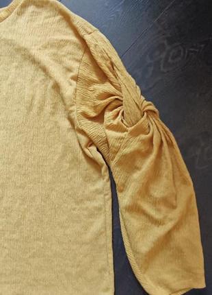 Ексклюзивна жіноча блуза з об'ємним рукавом zara