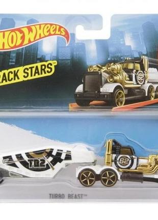 Hot wheels truck turbo beast. скоростной грузовик - трейлер хот вилс. оригинал из сша2 фото