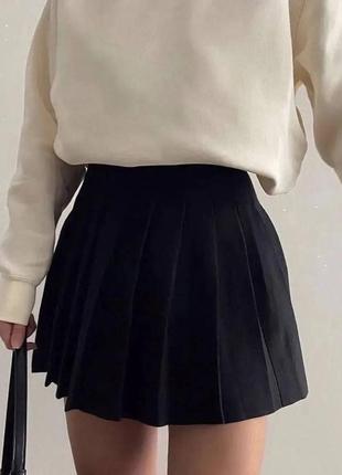 Юбка с шортами тенниска мини