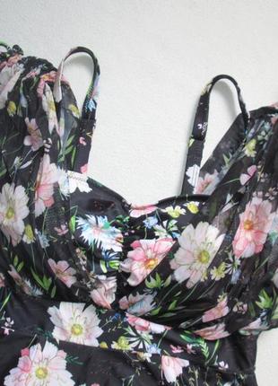 Мега классный слитный купальник платье пуш ап с шортами в цветочный принт ecupper 🌺🍒🌺7 фото