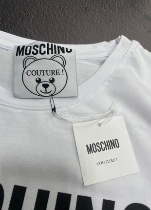 💜є наложка 💜жіноча  футболка  "moschino"💜lux якість 💜4 фото