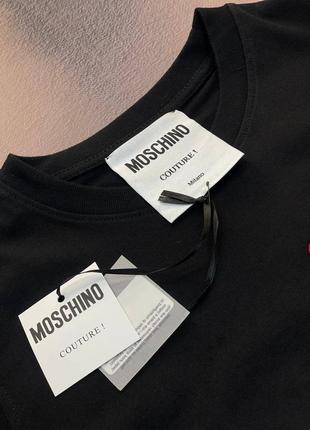 🩷есть наложка 🩷женская футболка "moschino"🩷lux качество 💜3 фото