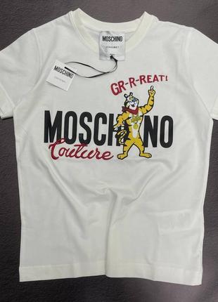 💜є наложка 💜жіноча  футболка  "moschino"💜lux якість 💜