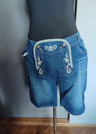 Оригинальные джинсовые шорты батал