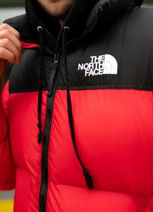 Розпродаж! пуховик the north face 700 men's 1996 retro nuptse jacket (червоно-чорний)5 фото