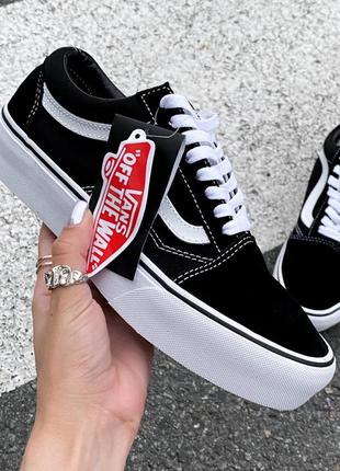 Жіночі замшеві кросівки vans old skool platform premium1 фото