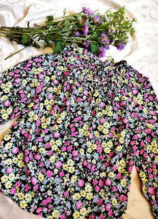 Блуза в цветочный принт uk 122 фото