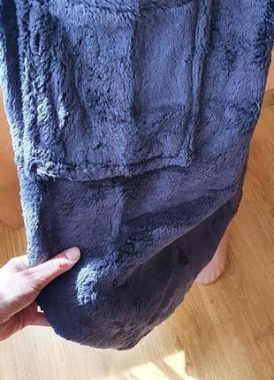 Якісний сірий теплий грубий махровий халат з капюшоном м(44-48) можна підлітку8 фото