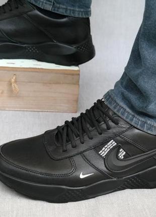 Чоловічі кросівки натуральна шкіра топова якість nikeкожаные кроссовки3 фото