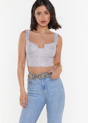 Топ-бюстъе глиттер