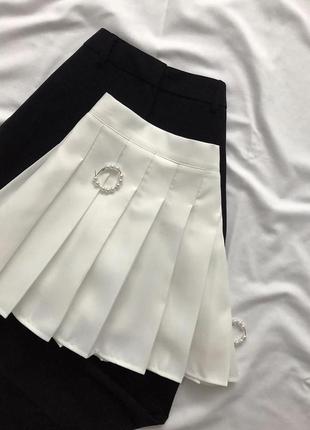 Юбка тенниска юбка белая