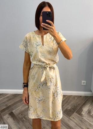 Літня жіноча сукня софт з коротким рукавом4 фото