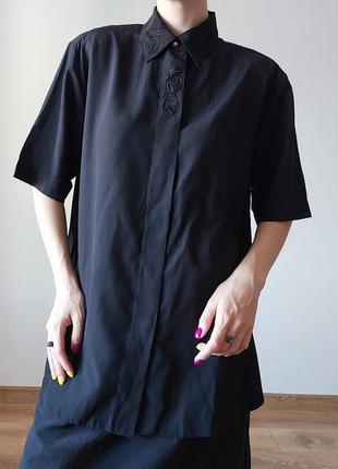 Винтажная готическая блуза с вышивкой и короткими рукавами barisal3 фото