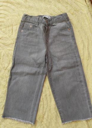 Джинсы серые прямые zara 3-4 года