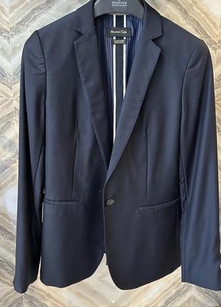 Massimo dutti пиджак синий 38 размер3 фото
