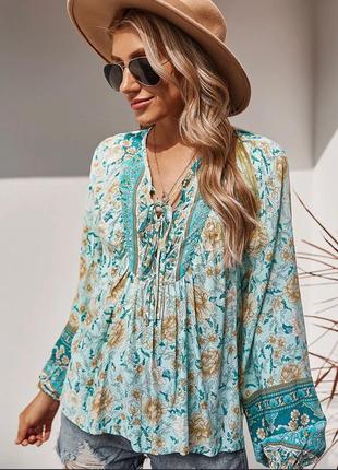 Блуза в стиле бохо shein