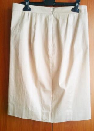 Шикарная базовая юбка миндального цвета из хлопка от бренда j.krew3 фото