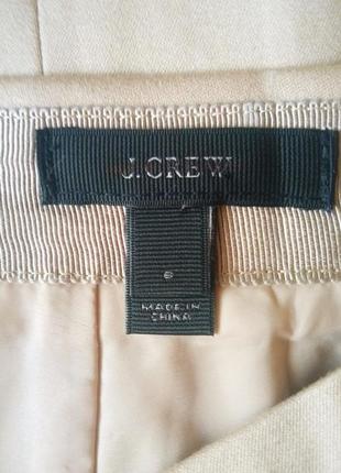 Шикарная базовая юбка миндального цвета из хлопка от бренда j.krew4 фото