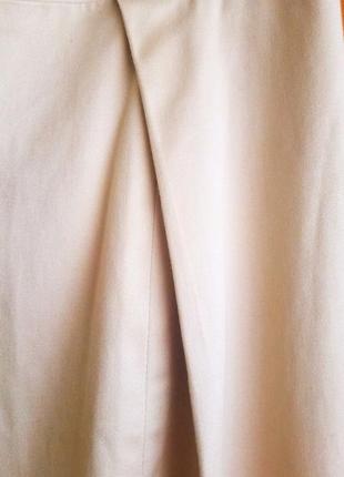Шикарная базовая юбка миндального цвета из хлопка от бренда j.krew8 фото