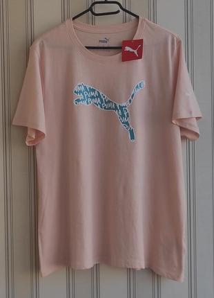🧡🧡🧡бавовняна футболка puma. оригінал. батал.