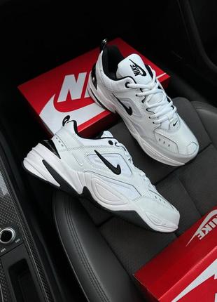 Nike m2k tekno all white black m1 фото