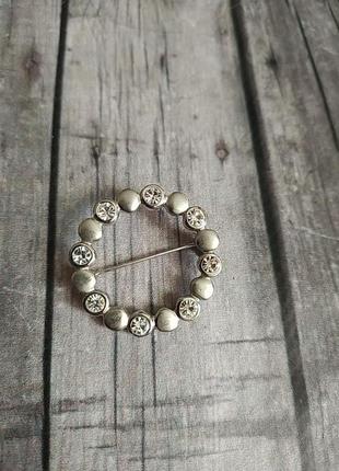 Брошечка метал кристали