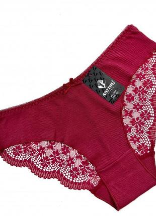 Труси жіночі antifu,бавовна з мереживом, 44 46 48