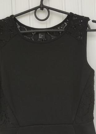 Черное платье футляр h&amp;m с кружной спиной3 фото