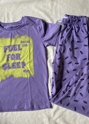 Новая пижама комплект фиолетовая футболка с штанами