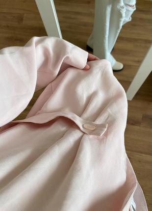 Ніжно рожевий легкий блейзер-піджак9 фото