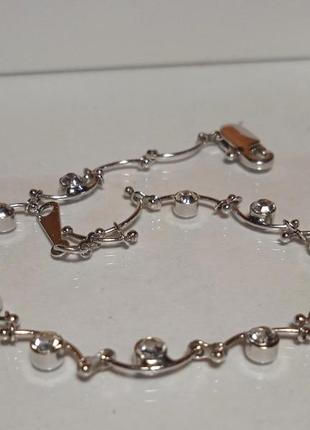 Браслет тонкий з камінцями