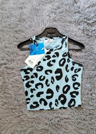 Майка топ блуза топик леопардовый принт лего разные цвета размер универсальный8 фото