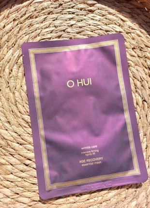 Антивікова відновлювальна тканинна маска для обличчя o hui age recovery essential mask 27 мл