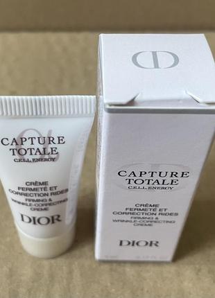 Dior capture totale c.e.l.l. energy creme укрепляющий крем для коррекции морщин 5ml2 фото