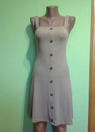 Трикотажный сарафан на пуговицах размер 8