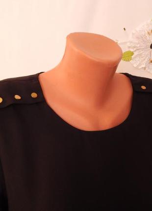 Чорна блуза dunnes ( розмір 14)2 фото