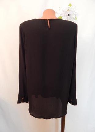 Чорна блуза dunnes ( розмір 14)3 фото