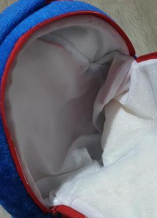 Портфель рюкзак сумка детский синий бархат3 фото