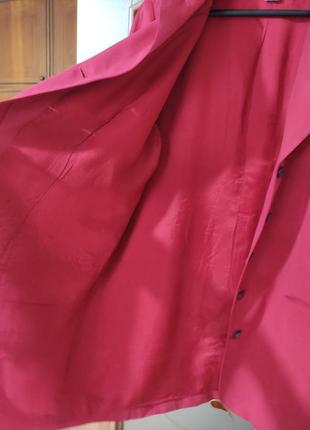 Винтажный шелковый пиджак silhouettes (100% шелк)2 фото