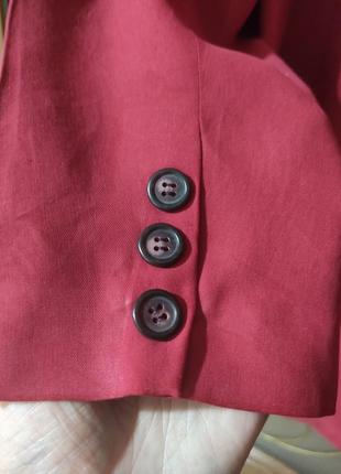 Винтажный шелковый пиджак silhouettes (100% шелк)4 фото