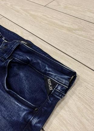 Replay женские зауженные штаны/ джинсы скинни в тёмно-синем цвете ( оригинал ) (с-м)7 фото