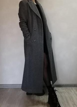Пальто двубортное шерстяное, от бренда hennes4 фото