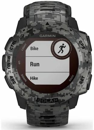 Спортивные часы garmin instinct solar graphite camo7 фото