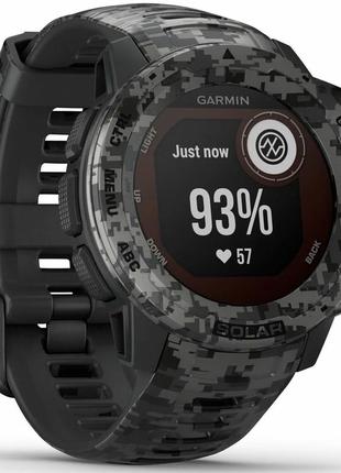 Спортивные часы garmin instinct solar graphite camo6 фото