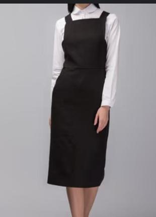 Сарафан cos меди базовый трендовое платье миди