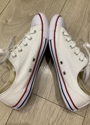 Білі короткі кеди конверси converse4 фото