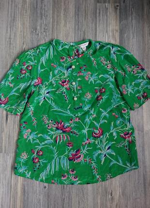 Красивая женская шелковая блуза с бусинами под жемчуг р.42/44 блузка блузочка3 фото
