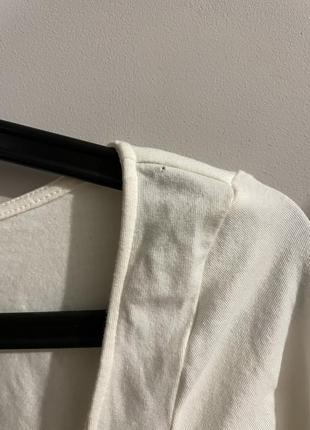 Боди с длинным рукавом и прямоугольным декольте