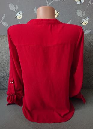 Женская блуза бордо р.42/44 блузка рубашка батник10 фото