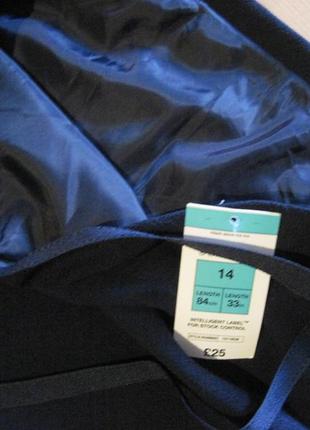 Новая синяя юбка "m&s" р.48 высокий рост3 фото